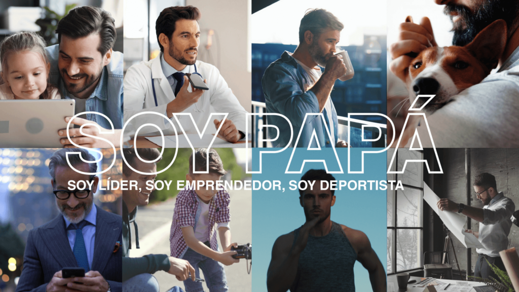 I'm Dad Remington banner with photos of moments with dad