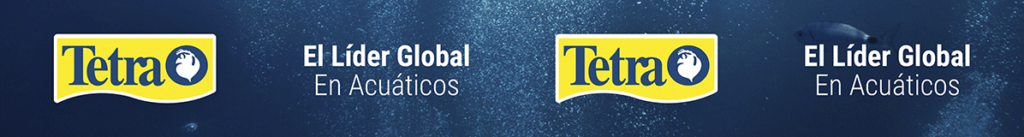 TETRA BORDER with brand logo, text "the global leader in aquatics" and ocean background with fish