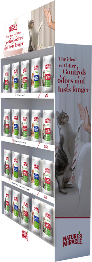 Natures Miracle POP mockup from the cat litter campain "the ideal litter"