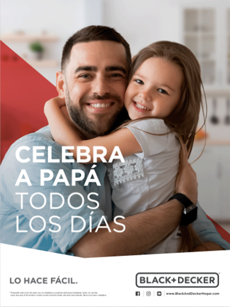 Black and Decker celebrates dad every day KV, with photo of dad and daughter