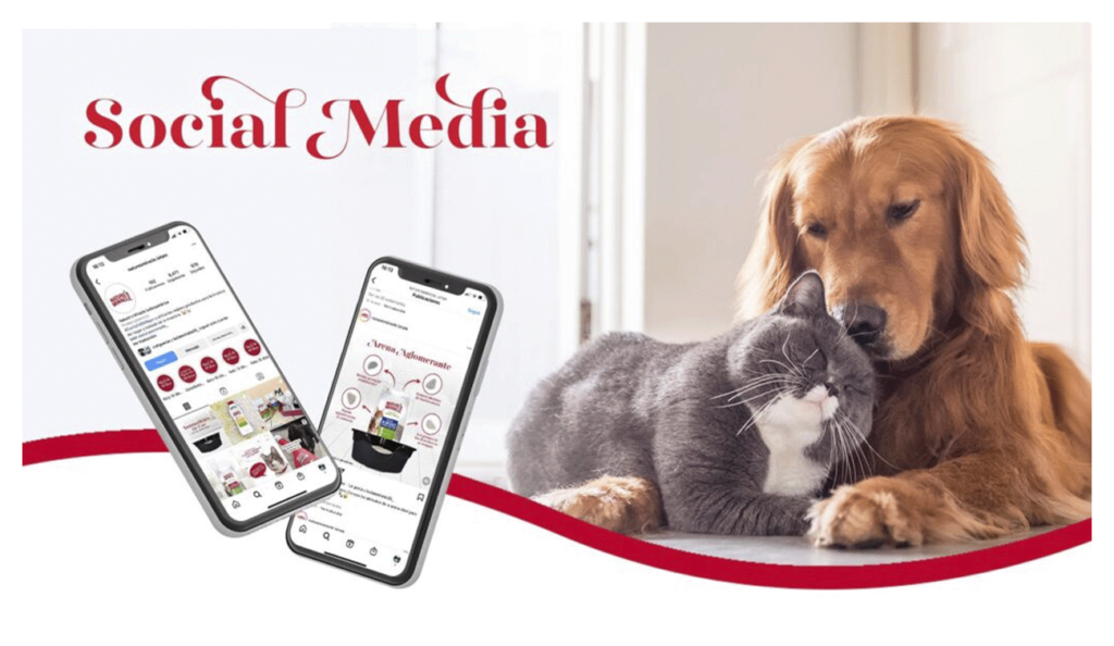 social media banner Natures Miracle with a photo of a dog and a cat