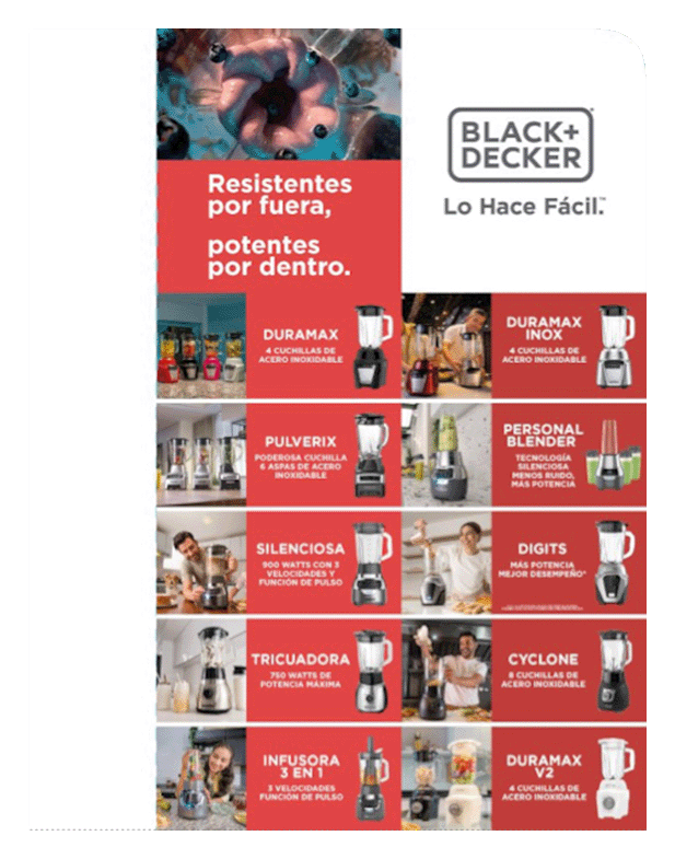 Black and Decker stopper from the campaign "Tough on the outside, powerful on the inside"